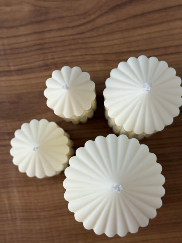 Kit 4 Velas Cilindros Líneas