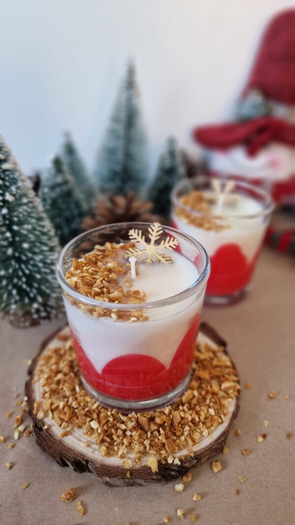Vela de Naranja en Vaso