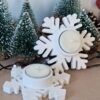 Pack Porta Vela Copos de Nieve