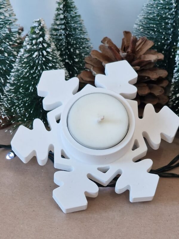 Porta Vela Copo de Nieve Invernal