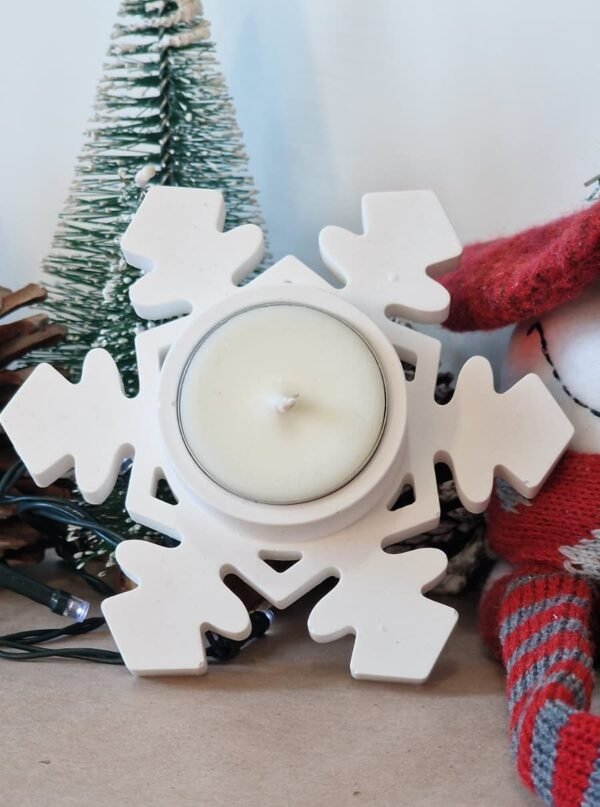 Porta Vela Copo de Nieve Invernal